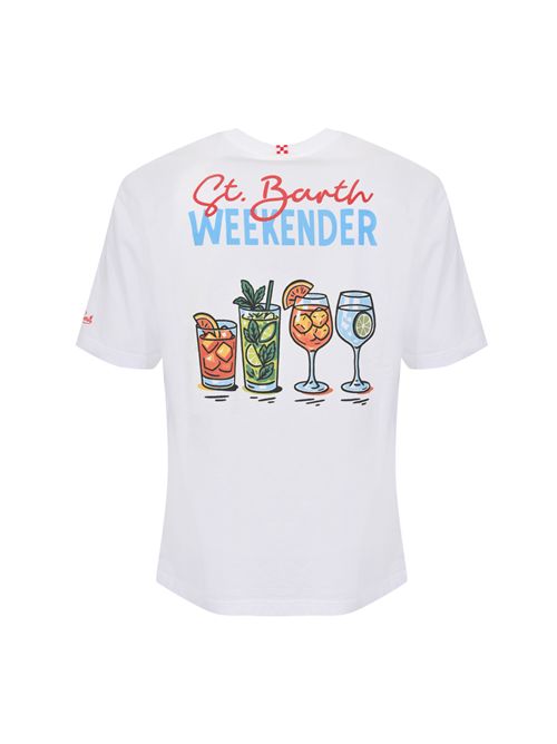 T-shirt Delmar in cotone con stampa St. Barth Weekender Mc2 Saint Barth | DLR000104314L
